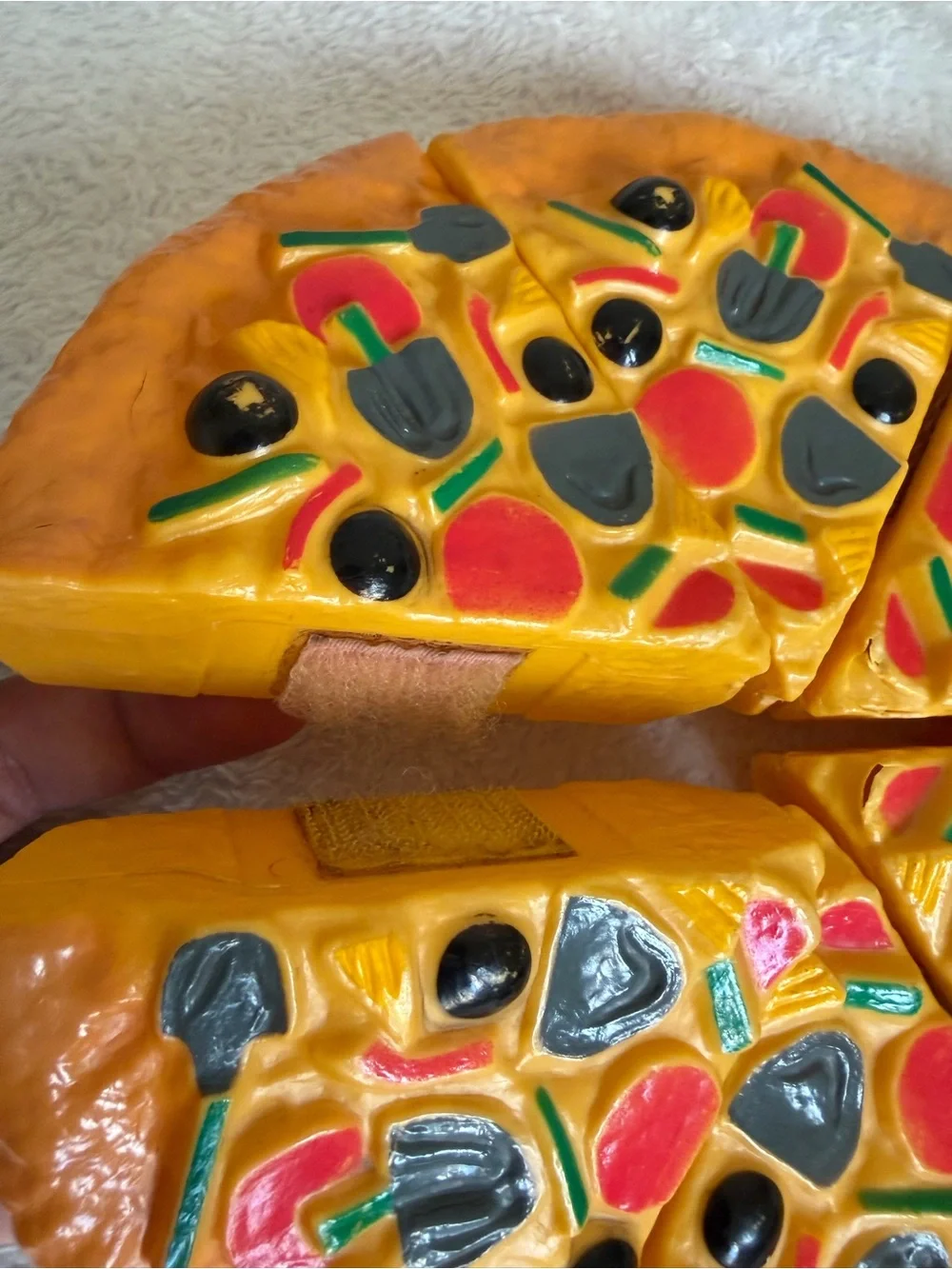 Plastic pretend play pizza